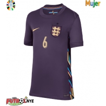 Camiseta Inglaterra Marc Guehi #6 Visitante Equipación para mujer Eurocopa 2024 manga corta